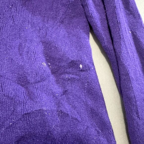 Polo Jeans Company Purple Ribbed Women’s Sweater Size Large Turtle Neck Preppy - Picture 8 of 12